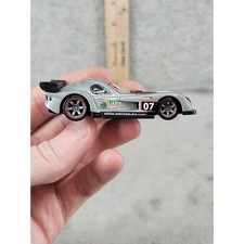 Hot Wheels Panoz GTR-1 Silver Racing 07 Diecast Car 1997 Mattel Malaysia C39