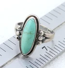 Vintage 925 Sterling Silver Bell Trading Post Navajo Turquoise Gemstone Ring sz6