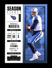2017 Panini Contenders Season Ticket #22 Marcus Mariota Tennessee Titans QTY