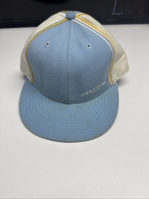 Baseball Hat Lid Cap Vintage New Era USA Classic Phat Farm Blue White 7 5/8 Old