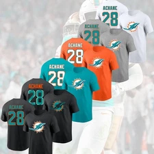 SALE !! De’Von Achane #28 Miami Dolphins 2025 Player Name & Number For Fan