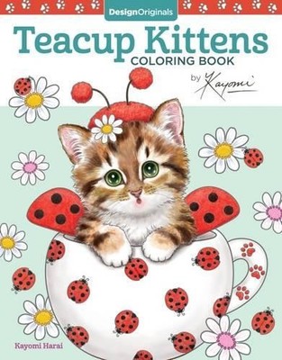 Kayomi Harai Teacup Kittens Coloring Book (Paperback)