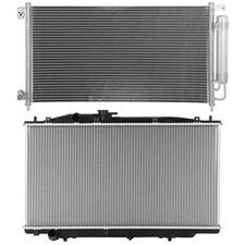Aluminum Radiator & AC Condenser Cooling Kit For 2003-2007 Honda Accord
