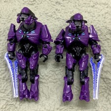 Lot 2pcs Customized Mega Construx Bloks Purple Elite Minior Action Figures Toys 