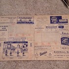 1950 Houston buffalos official scorecard  — photo 2