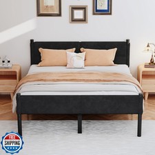 Henshwon Metal Bed Frame,14Inch King Size Bed Frame with Storage 