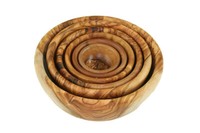 Schalen Rund 6Er Set Aus Olivenholz Holz