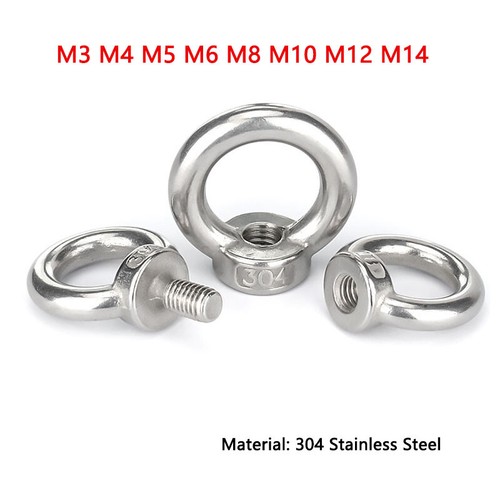 Lifting Eye Nuts & Bolts M3 M4 M5 M6 M8 M10 M12 M14 Fasteners A2 Stainless Steel eBay