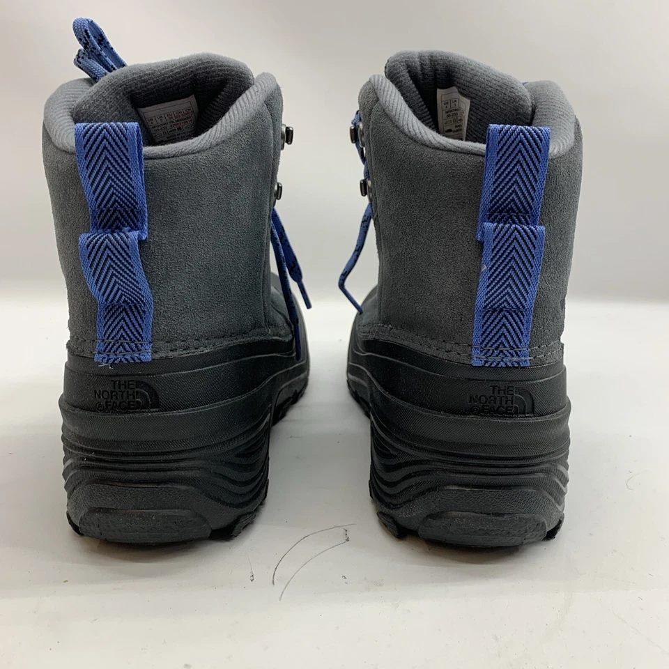 Botas de nieve The North Face Kids Chilkat V con cordones WP (Big Kid) 4 grises punta redondeada Foto 3 de 4