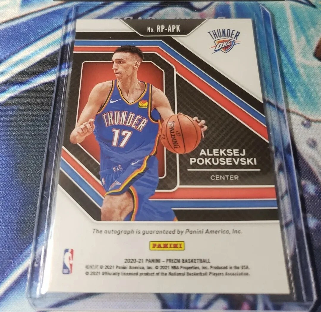 2020-21 PANINI PRIZM PENMANSHIP AUTOGRAPH ALEKSEJ POKUSEVSKI RC NO. RP-APK