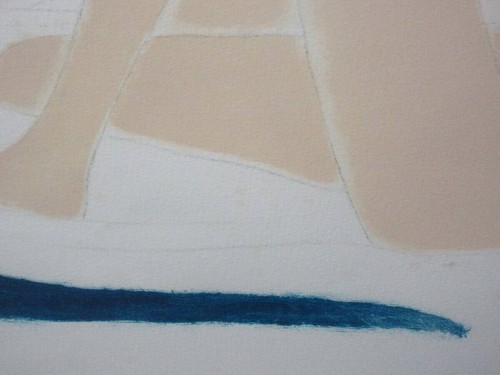 Andre Brasilier "Femme Nu" Lithographie Bleistift-Signatur gerahmt ED150 Ende 20. - Bild 7 von 10