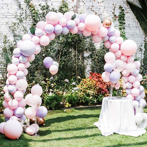 Metal/Wood Adjustable Size Wedding Arch Backdrop Stand &Drape Pampas Grass Decor - Picture 36 of 182