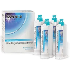 MARK3 Bite Registration Regular Set,Vinyl Polysiloxane Material,4x50ml Cartridge