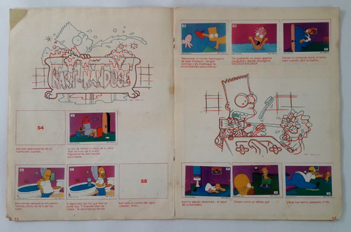 1992 Cromy Argentina The Simpsons Sticker Album Rare in Spanish Bart-Homer Read - Picture 7 of 15