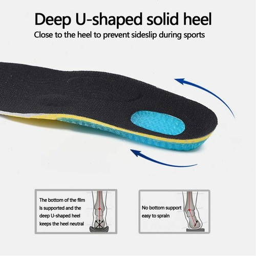 Schuheinlegesohle Orthopädisch Antirutsch Stoßdämpfend Atmungsaktiv Pad 2 Stück Unisex - Bild 9 von 13