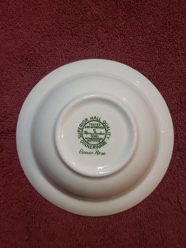 Superior Hall China CAMEO ROSE 5.25" Fruit / Sauce Bowl White Mary Dunbar - Picture 2 of 2