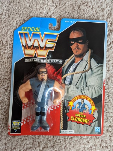 Hasbro WWF WWE Repo Man 1992 Blue Card Action Figu...