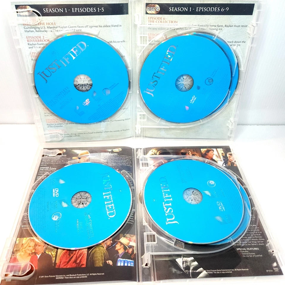 Justified Complete Series Seasons 1-6 (DVD PAL Region 2 & 4) Cop Drama Western - image 4 of 4