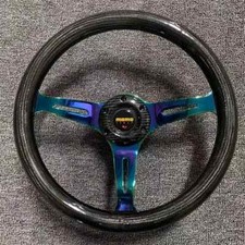 Momo 14inch Steering Wheel Carbon Fiber Material Aluminum Alloy Bracket