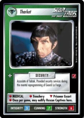 Star Trek: Tharket [Ungraded] Blaze of Glory STCCG Decipher 1E