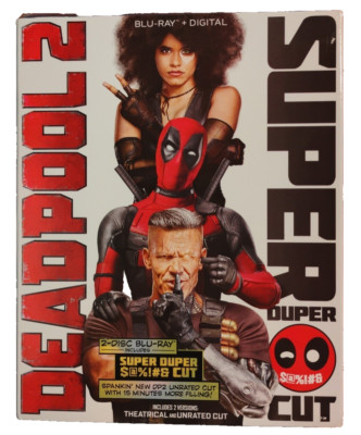 Deadpool 2 Super Duper Cut Blu-ray + Digital 2018 New Factory Sealed w/Slipcover