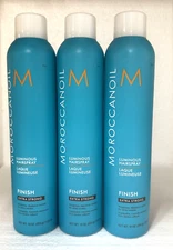 *NEW** 3 PACK Moroccanoil Moroccan Oil EXTRA STRONG Hairspray 10 Oz