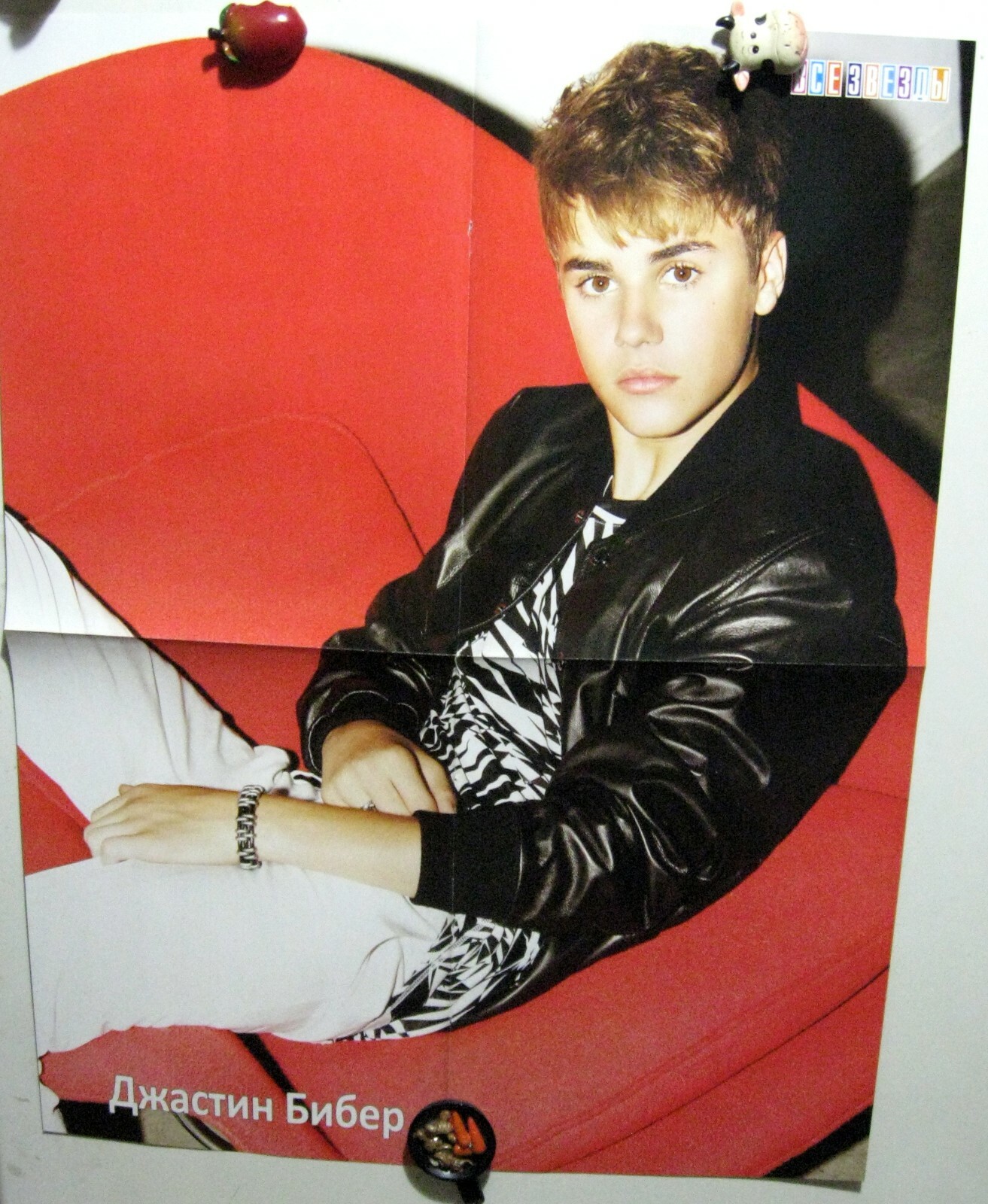Justin Bieber magazine poster A2 23х16