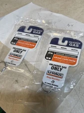 2 NEW Moving Storage Trucks Trailers Keychain Key Fob Gas Tag One Way Truck (I4)