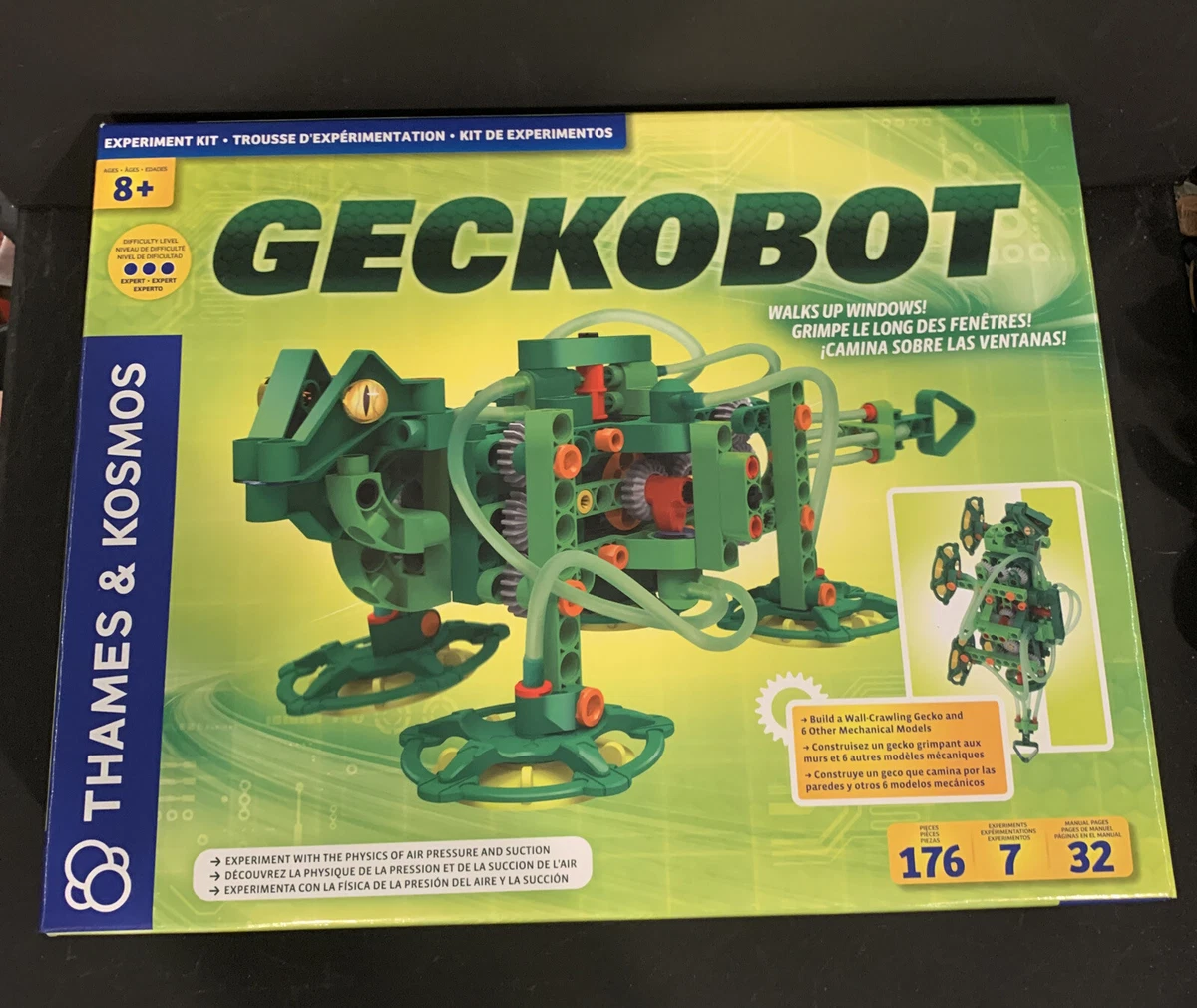 Geckobot Thames & Kosmos Window Climbing Robot 176 pcs New Sealed