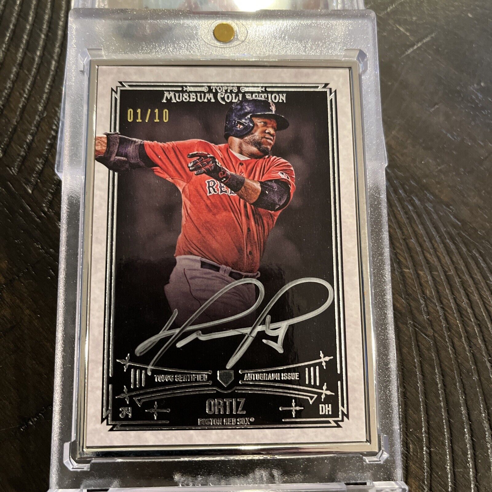 David Ortiz 2023 Topps Tribute to Nicknames Big Papi Orange Auto 22/25  #TTN-DO Boston Red Sox