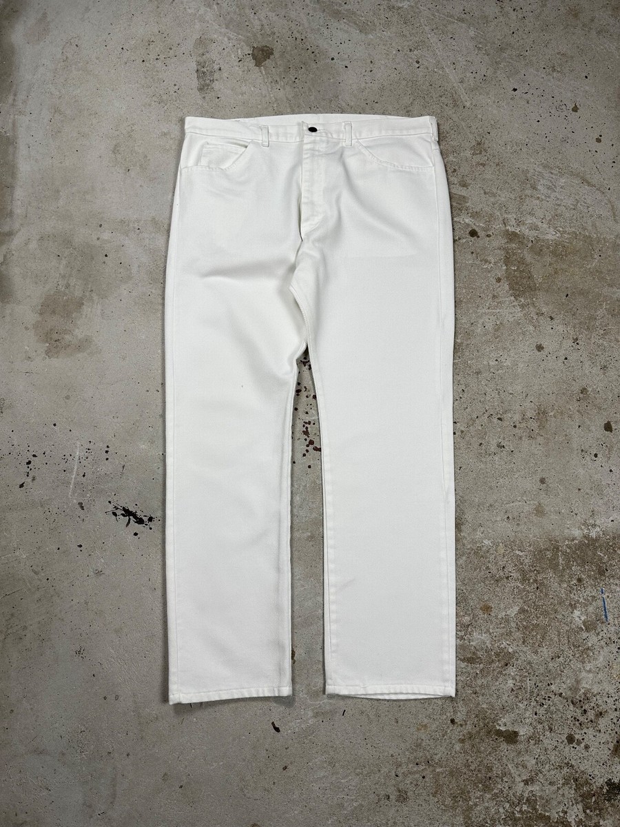 Vintage 80s Lee White Denim Pants Made in USA | eBay