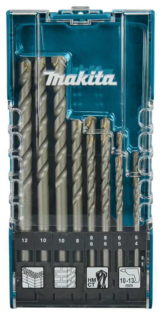 Kit Makita D-77126: 12 Punte per Muratura TCT - Offerta E-commerce Makita