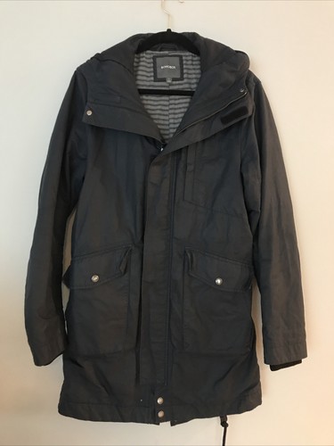BONOBOS WAXED FIELD JACKET COAT NAVY 