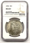 1896 Morgan Dollar NGC MS65+