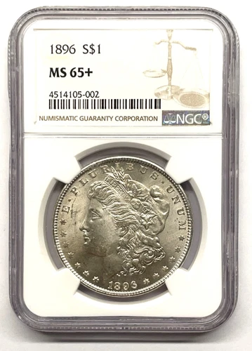 1896 Morgan Dollar NGC MS65+