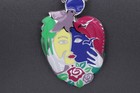 Chagall ART Jewelry Heart Shape Pendant Sterling Silver Art Inspired by Chagall — photo 7