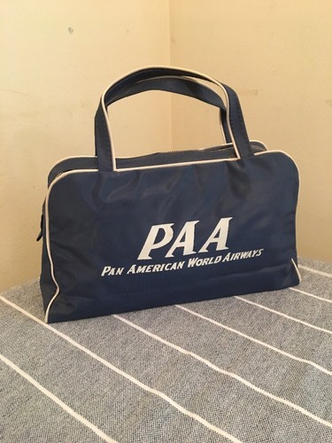 Vintage Pan American Airways Small Travel Tote 11" - Picture 3 of 7