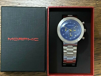 Morphic M78 Series Chronograph Quartz Blue Dial Men's Watch 7804 NIB