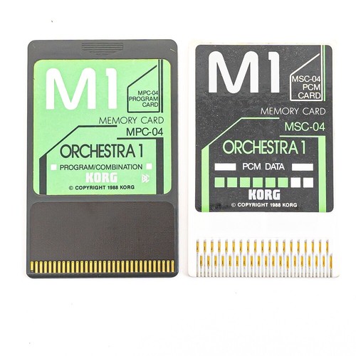 Korg M1 Orchestra 1 Set MSC-04 + MPC-04 - PCM + Program Card - Pair - Picture 2 of 6