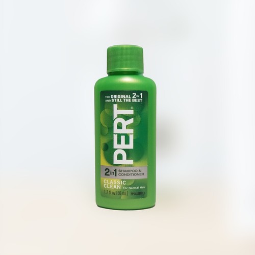 MINI Pert Classic Clean 2in1 SHAMPOO & CONDITIONER Normal Hair 1.7 fl oz Travel - Picture 3 of 24