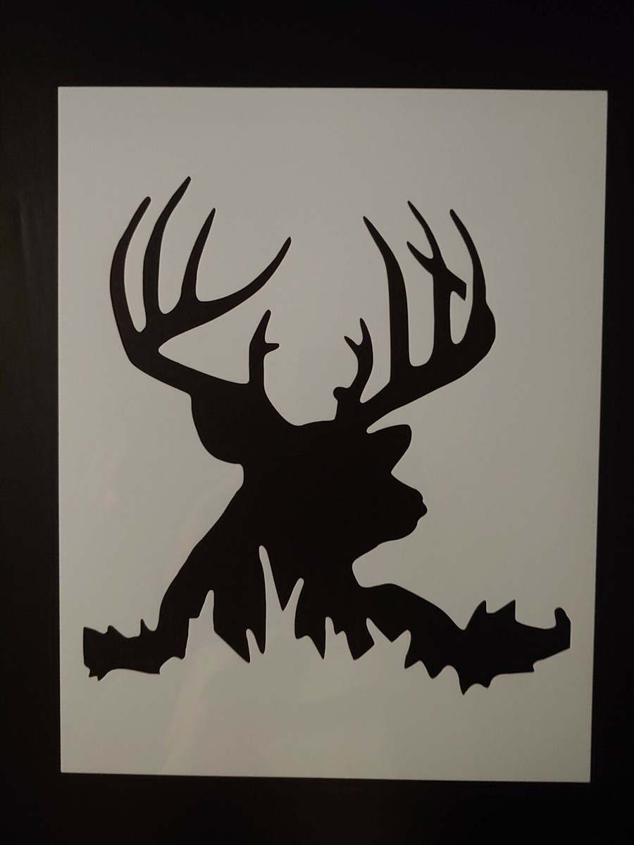 Deer Buck Forest Silhouette 8.5