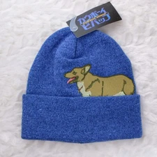 Cowboy Bebop Ein Embroidered Peekaboo Cuff Beanie Hat