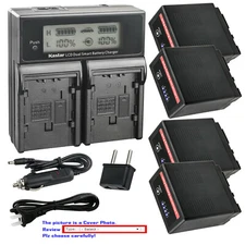 Kastar VW-VBG6Pro Battery LCD Dual Fast Charger for Panasonic HDC-HS20 HDC-HS100