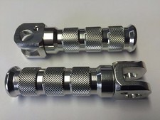 ALU Fußrasten Aluminium Paar rund Fahrer für Suzuki GSF Bandit GSX GSX-R RF   F