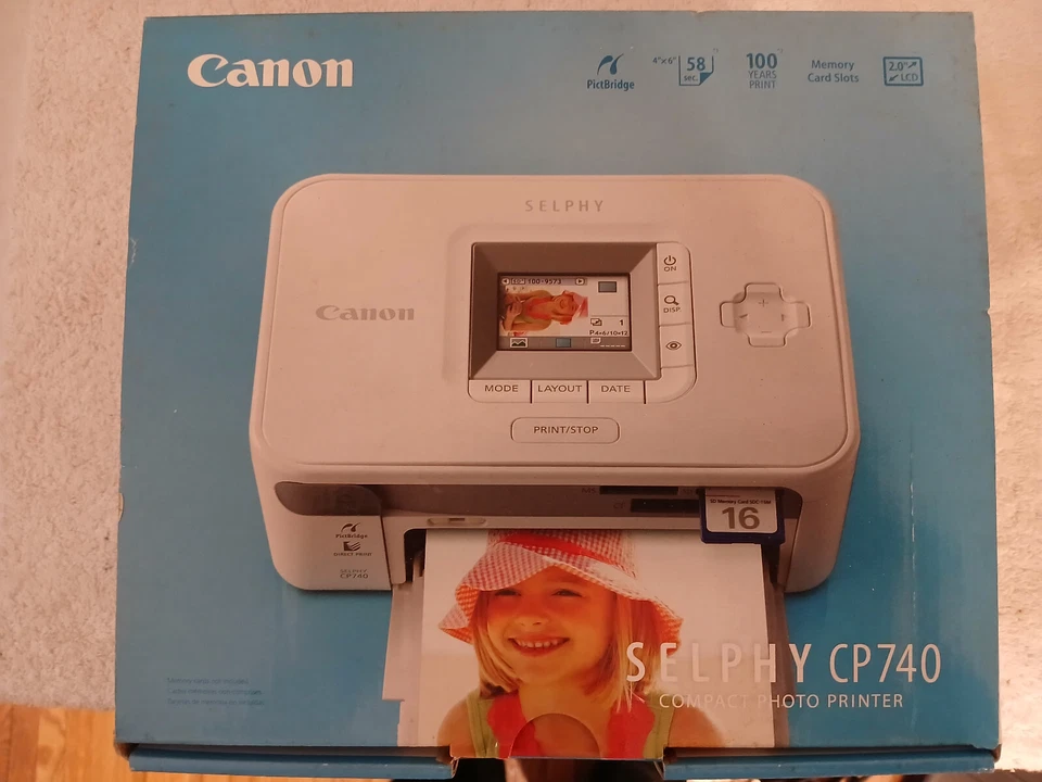 -NEW- CANON Selphy CP740 Compact Photo Printer ( NEW Open Box Unused ) - Image 2 of 4