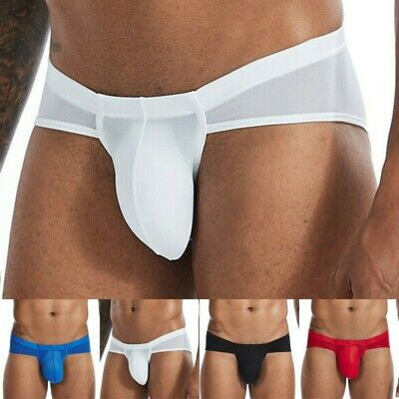 Trunks Men’s Sexy Breathable Sheer Ice Silk Underwear Boxer Briefs Underpants