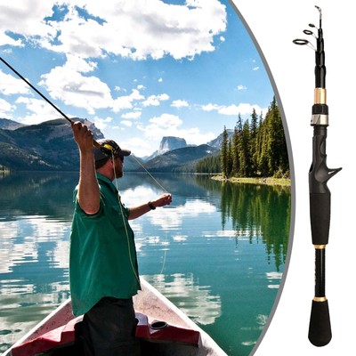 Far Telescopic Fishing Pole Spinning Fishing Rod Lure Fiberglass Casting Pole