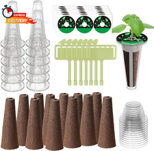 84 Pcs Hydroponic Pod Kit for Aero Garden with 12 Grow Baskets, 12 Grow Sponges, 0.15 per gallon