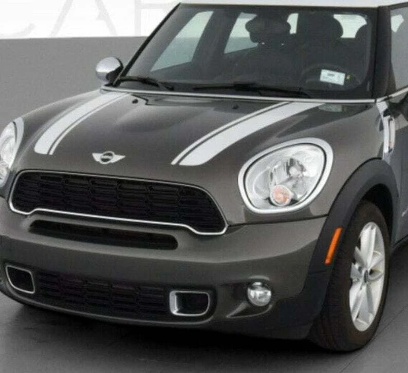 Capó a rayas para BMW Mini Countryman 2010-2016 gráfico calcomanía 3 m pegatina Foto 3 de 4