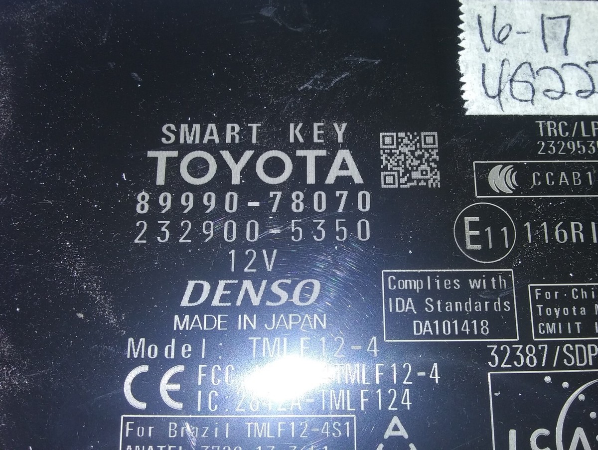 89990-78070 smart key module 2016-2017 Lexus NXT200T | eBay